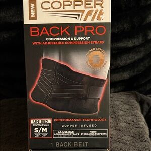Copper Fit Black Compression Belt